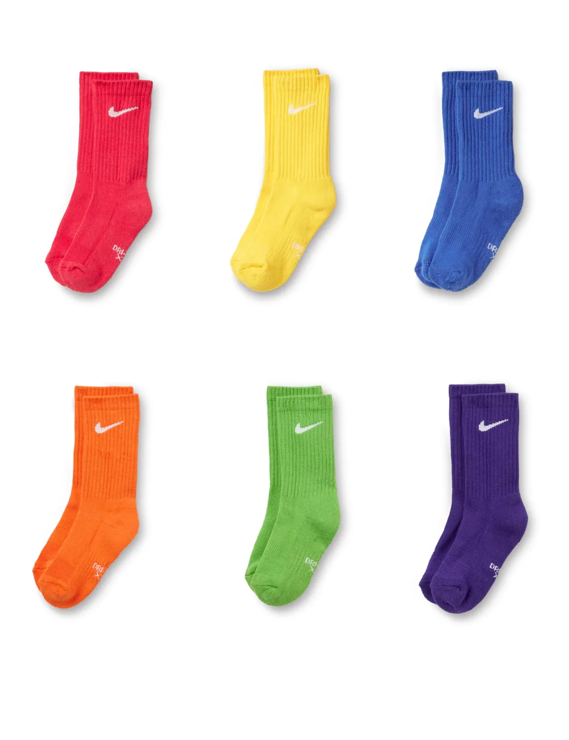 Nike Everyday Cushion Calzini Bambini 6 Paia Bianchi