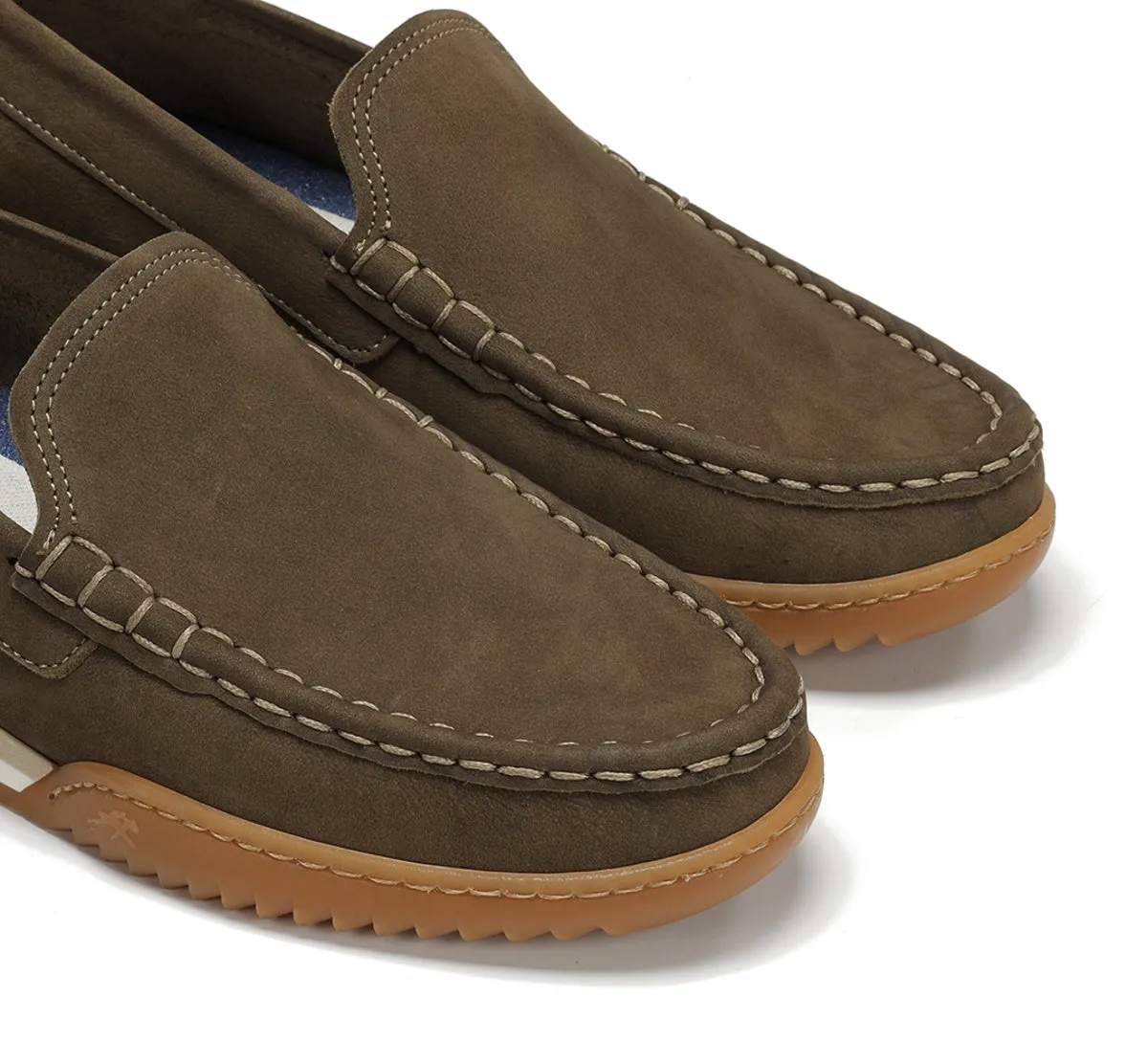 Fluchos Bruno F2432 mocassini uomo verde suola flex