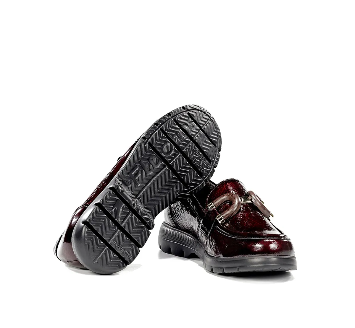 Fluchos Gladis F2514 mocassini rossi donna leggeri