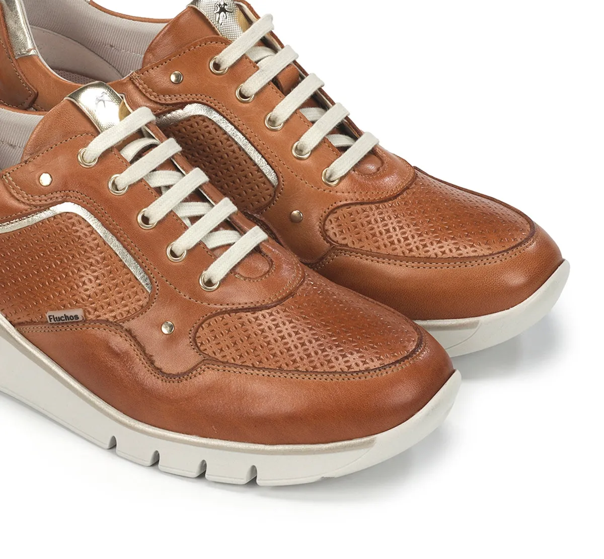 Fluchos Union F2175 sneakers marroni donna pianta ampia