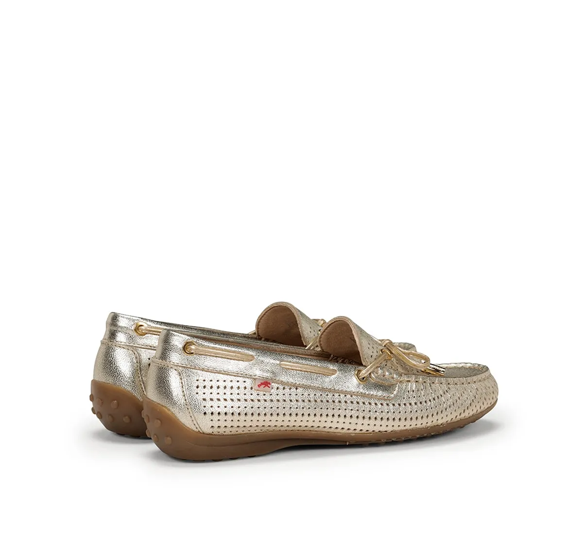 Fluchos Bruni F1428 mocassini donna dorati pelle