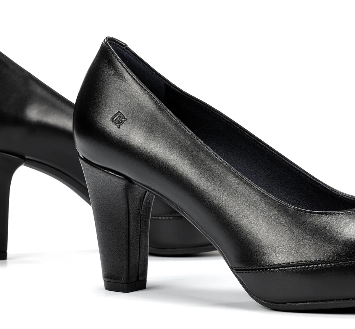 Dorking by Fluchos Blesa D5794 scarpe nere tacco donna