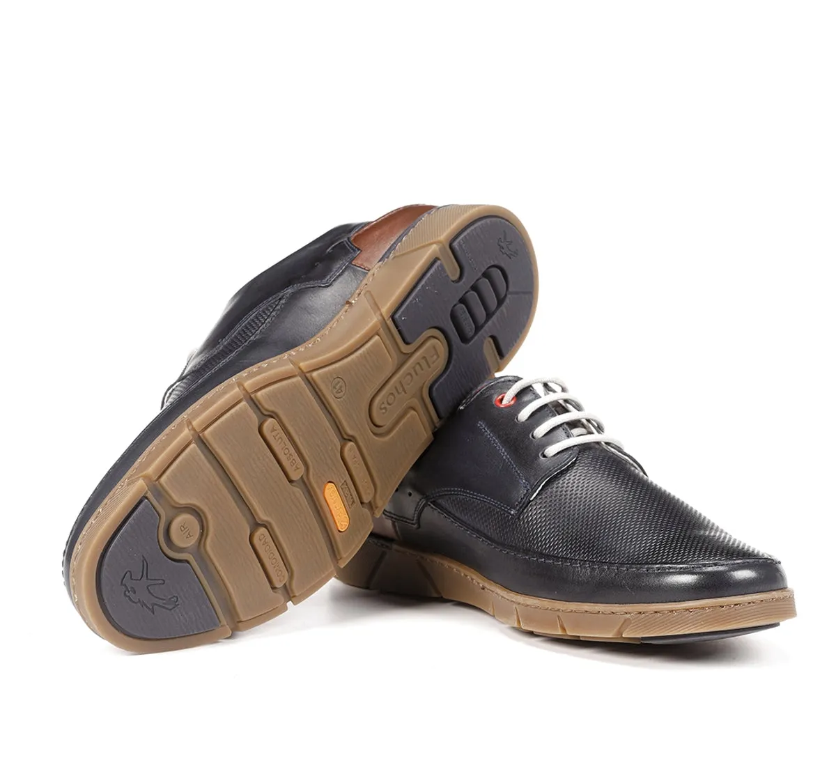 Fluchos Barry F1156 Scarpe Uomo Blu Allacciate Casual