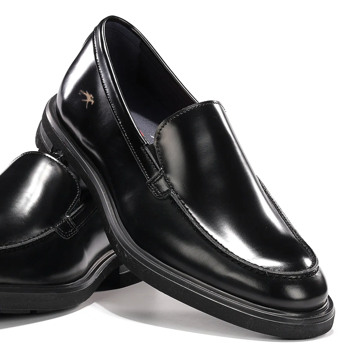 Fluchos Belgas F1223 mocassino nero pelle