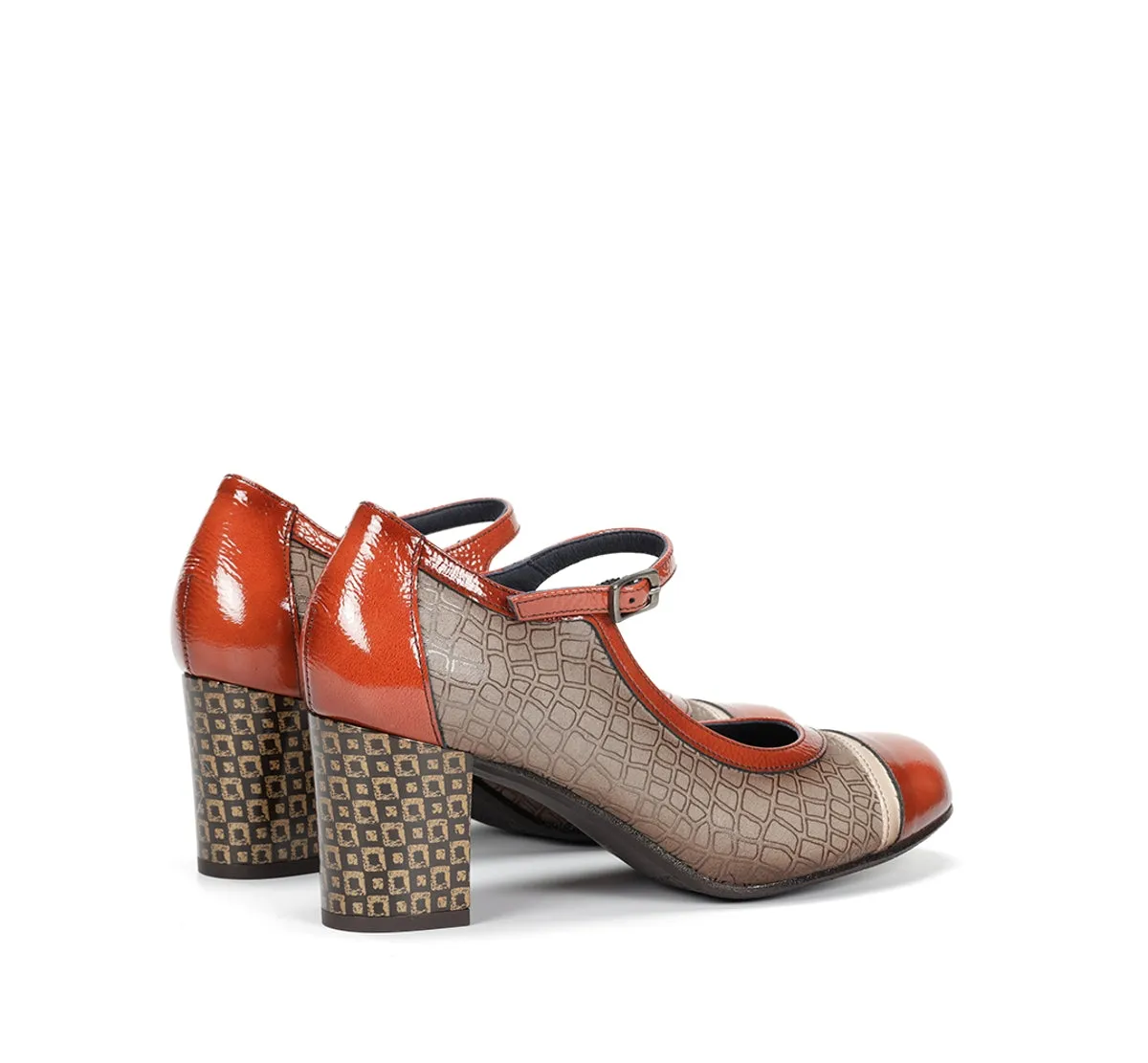 Fluchos Rodin D8669 scarpe donna taupe fibbia