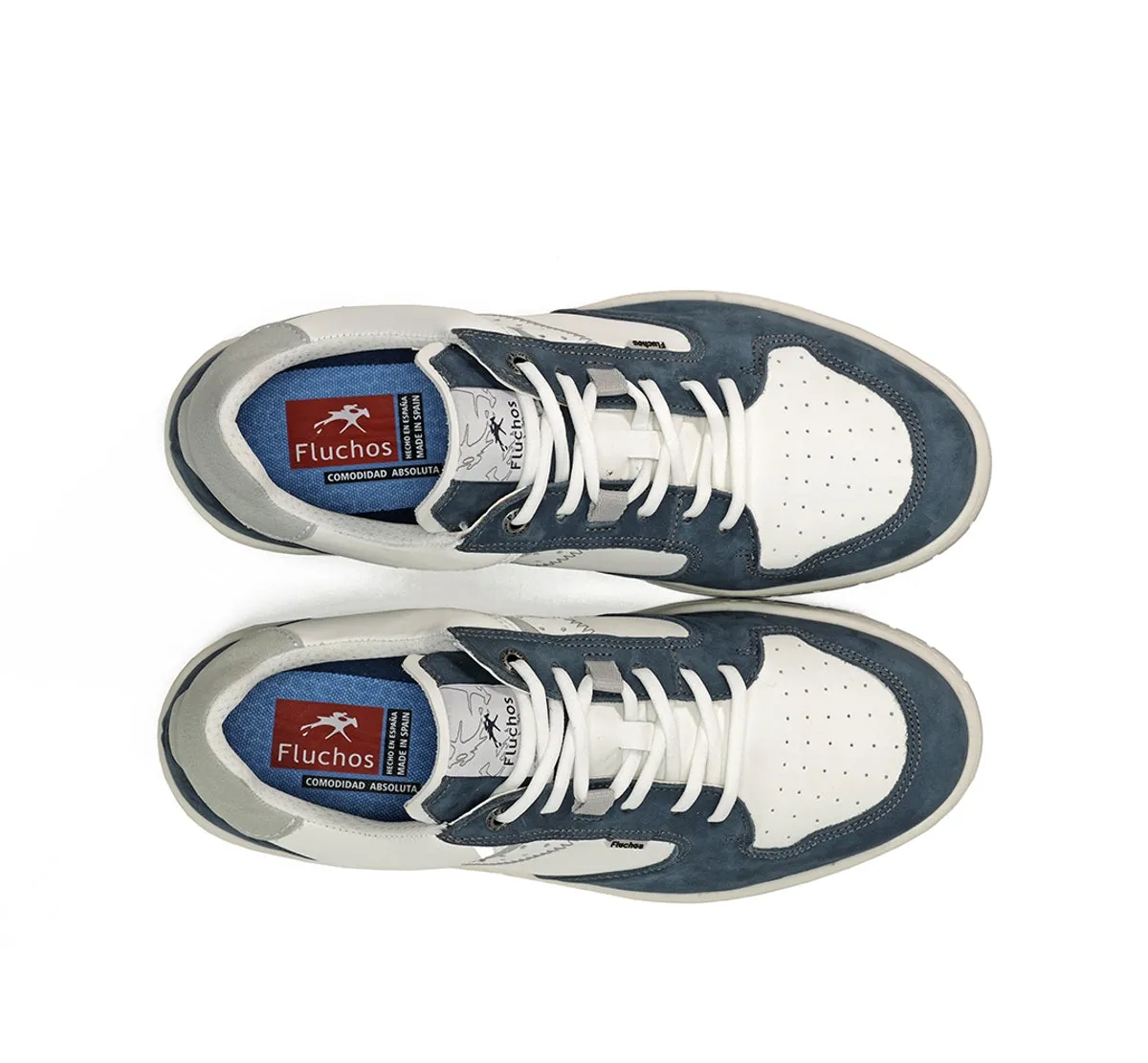 Fluchos Roger F1954 sneakers blu uomo retro