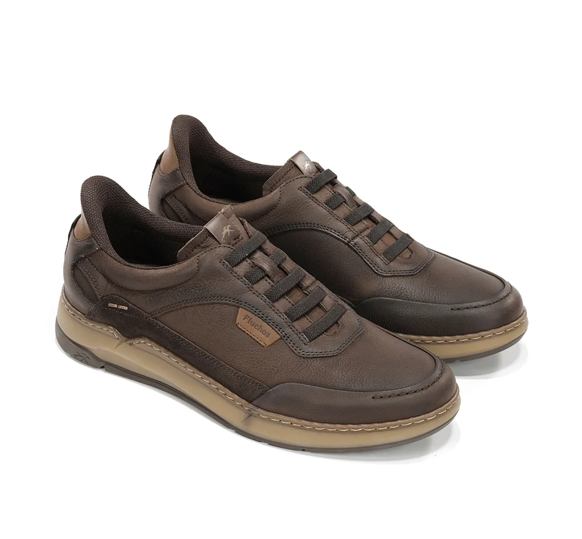 Fluchos Jeff F2511 sneakers uomo marrone slip-on