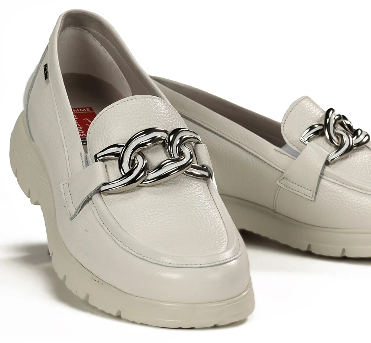 Fluchos Gladis F1937 Mocassini Donna Bianchi Leggeri