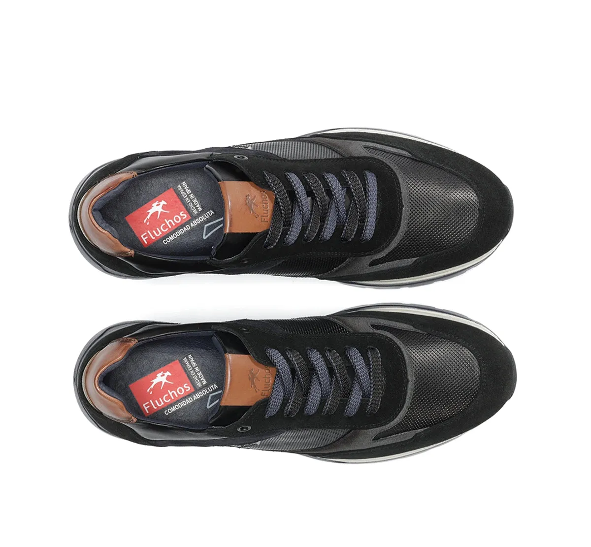 Fluchos Louis F1959 sneakers uomo nere pelle