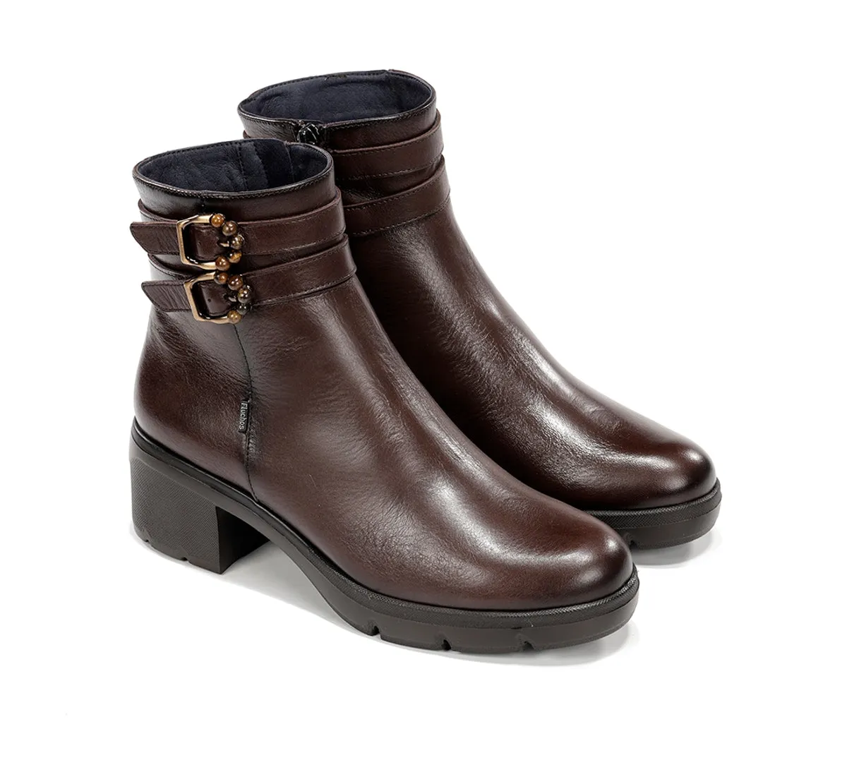 Fluchos Fugaz F2516 stivaletti donna marroni tacco