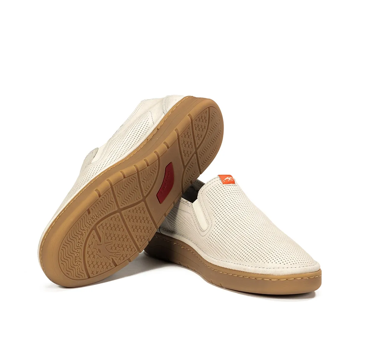 Fluchos Leo F1946 slip on uomo taupe suola retro