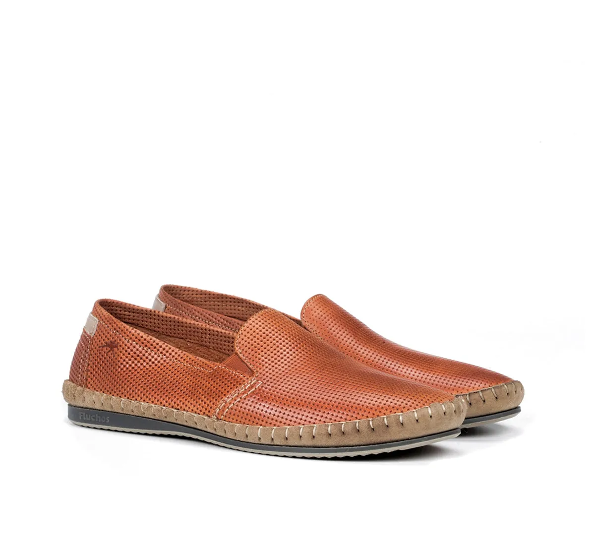 Fluchos Bahamas 8674 mocassini uomo arancioni slip-on