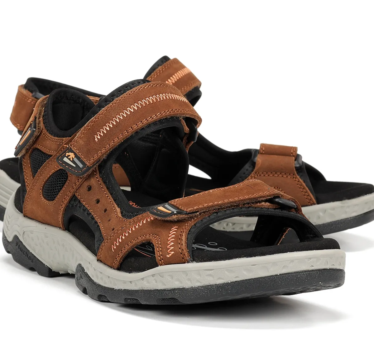 Fluchos Missouri F2411 sandali uomo marroni regolabili