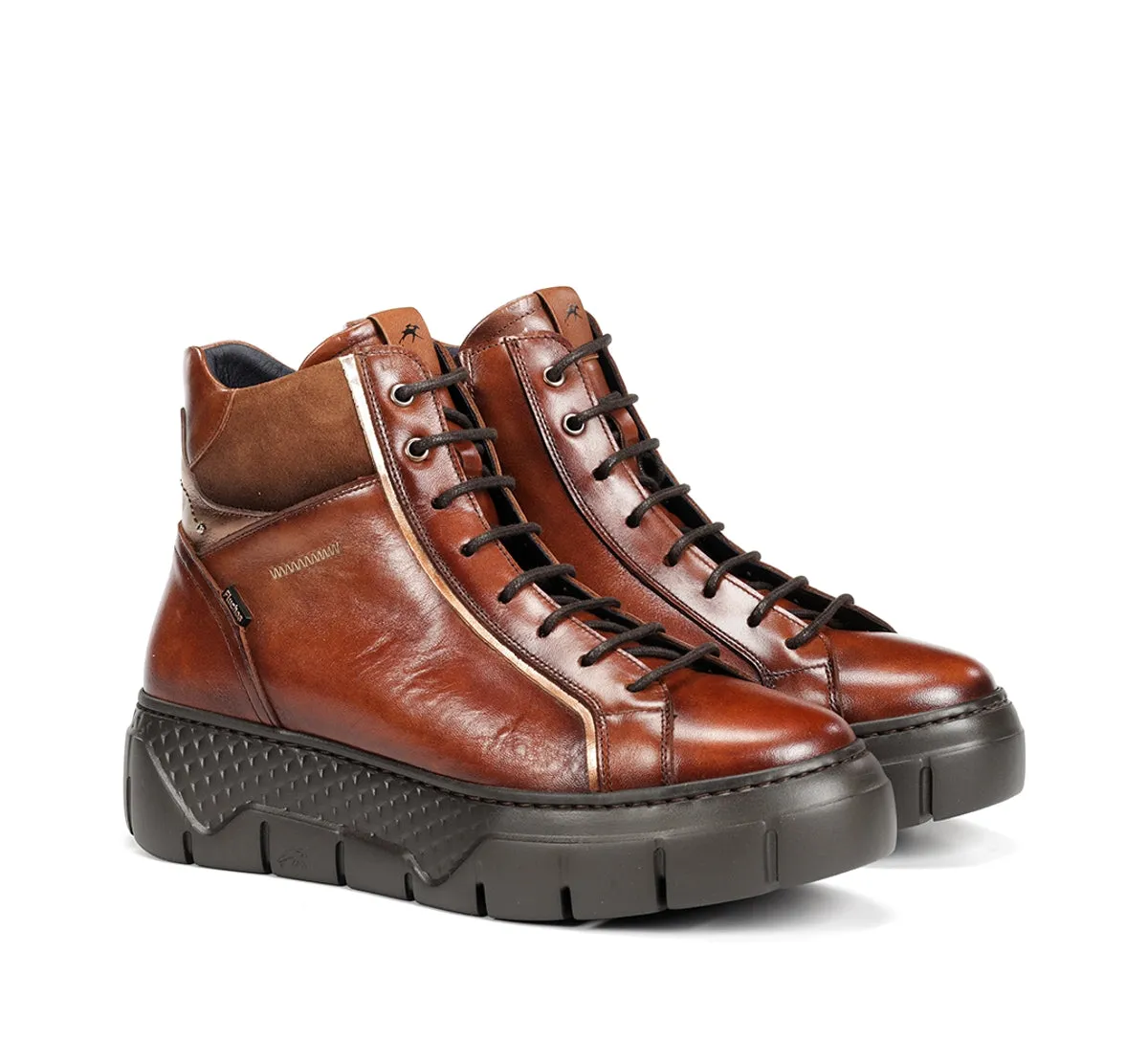 Fluchos Ilia F2304 stivaletti donna marroni lacci