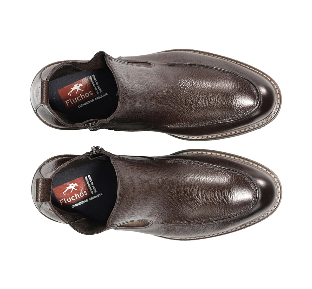 Fluchos Kasper F1821 stivaletti marroni classici uomo