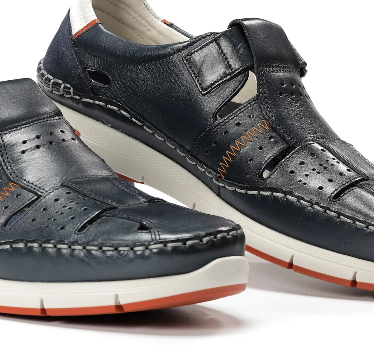 Fluchos Yannic F1444 sandali uomo blu con lacci