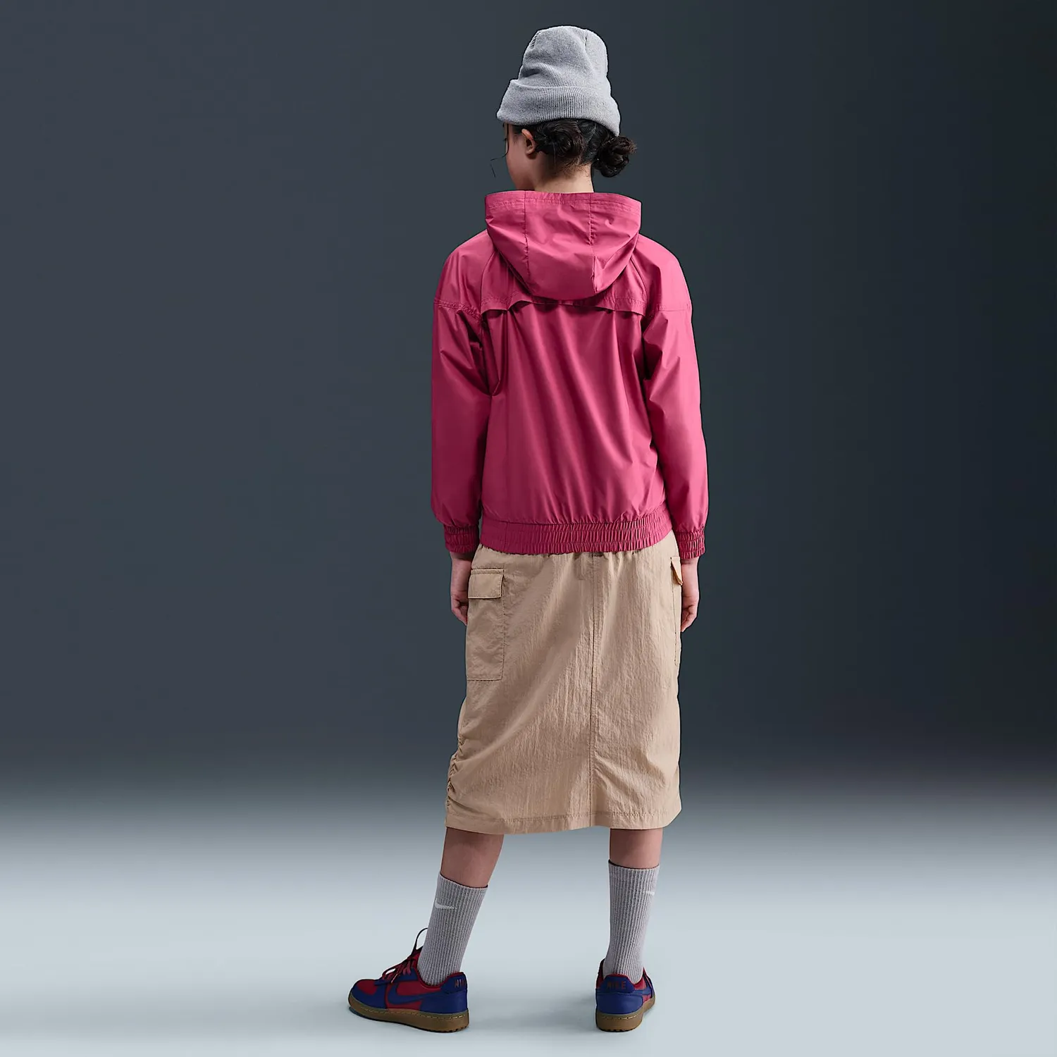 Nike Windrunner Repel giacca bambini 12-13 anni antracite