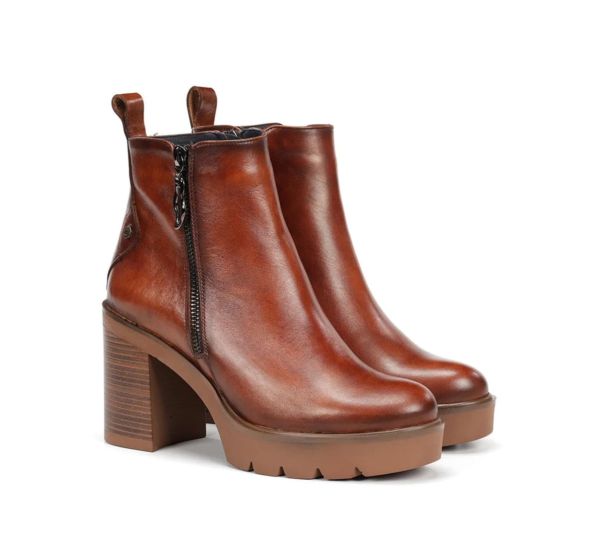 Dorking Alert D9562 stivaletti donna marroni tacco