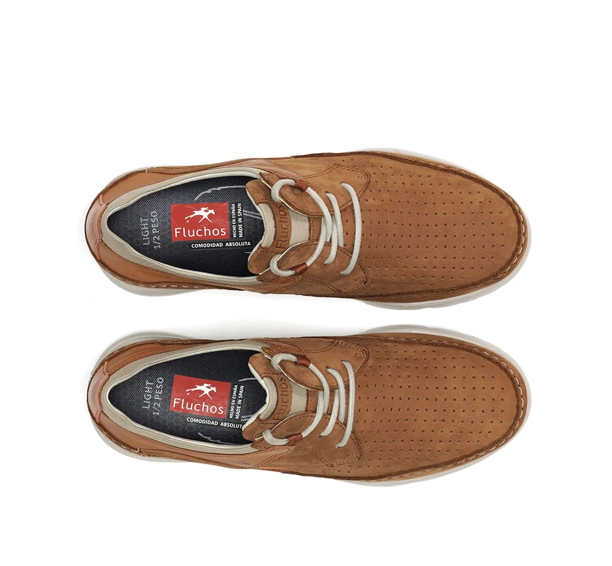 Fluchos Daryl F1455 scarpe uomo marroni estive