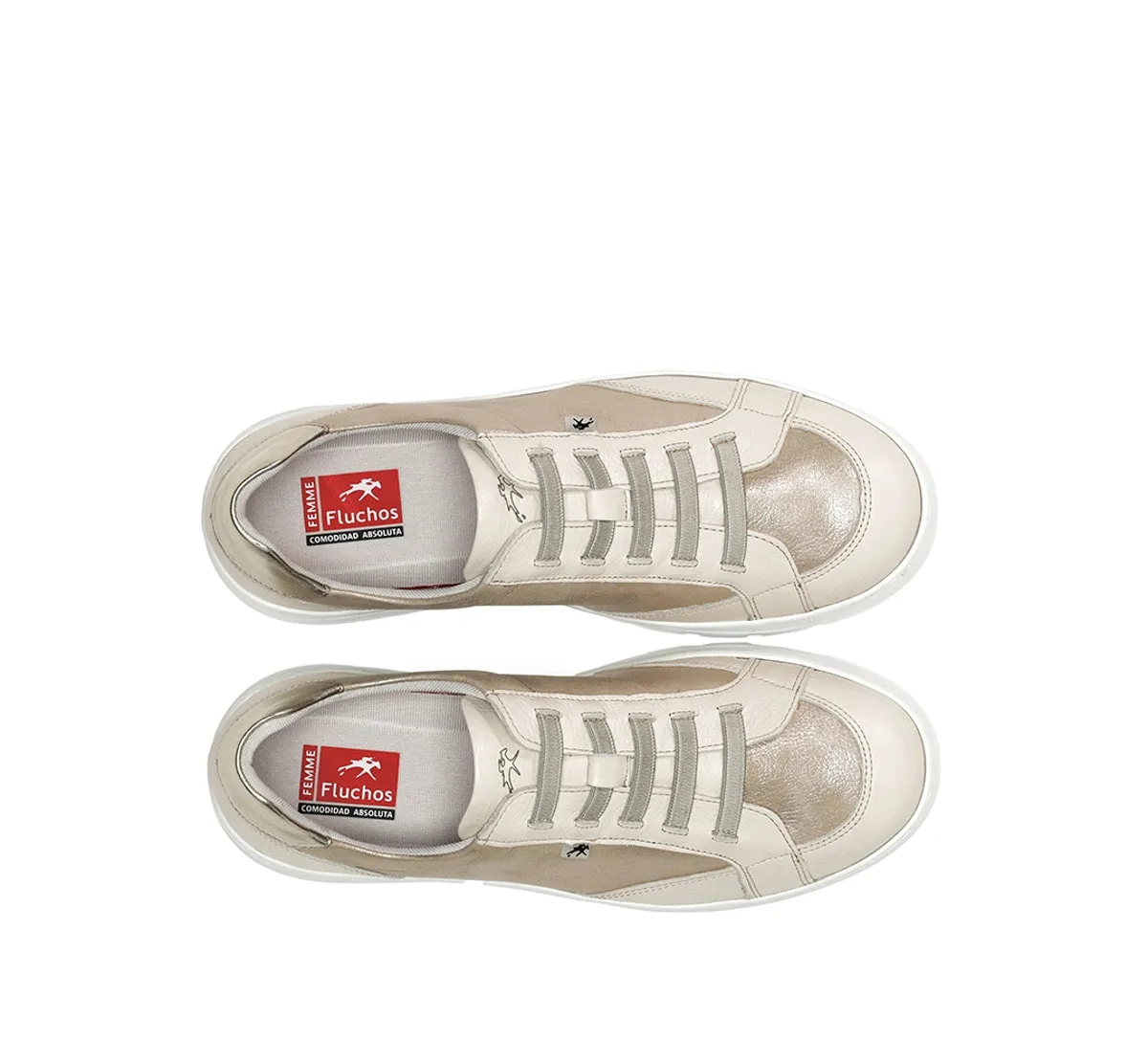 Fluchos Pompas F1918 sneakers donna tortora leggere