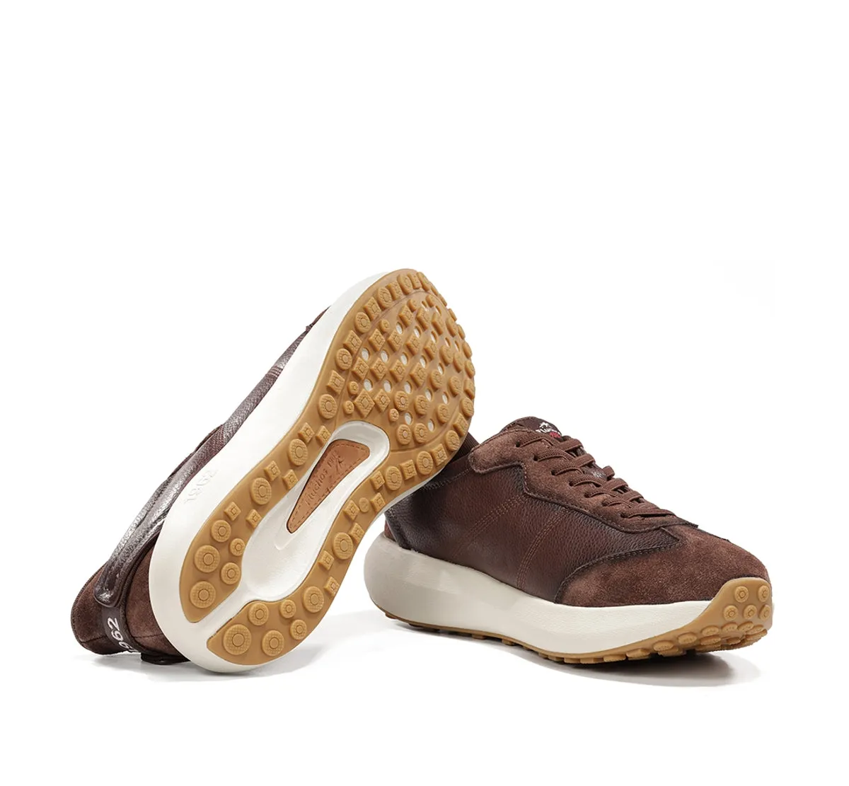 Fluchos Clay F2557 sneakers marroni uomo in pelle