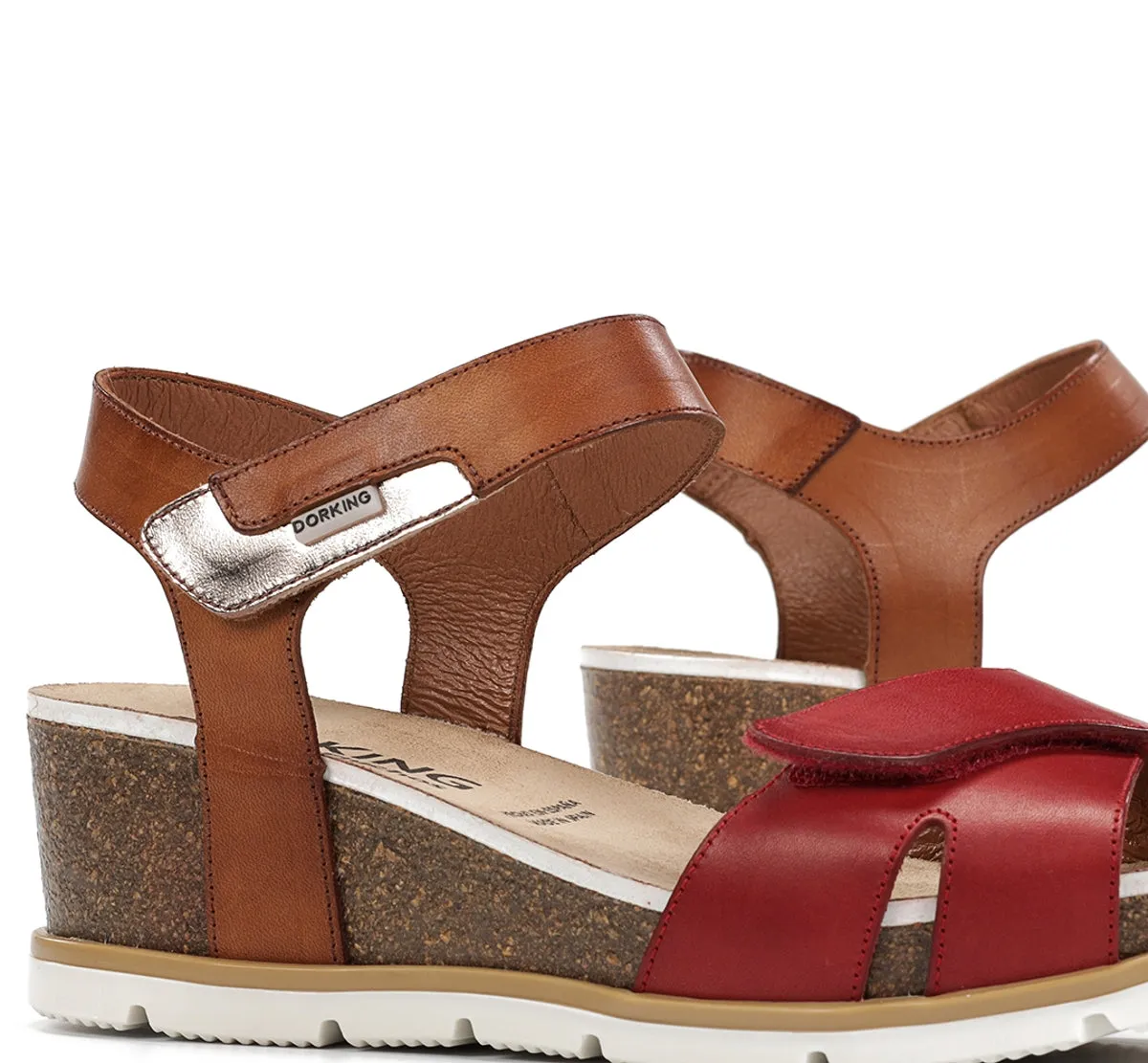 Fluchos Gold D9512 Sandali Zeppa Donna Rossi