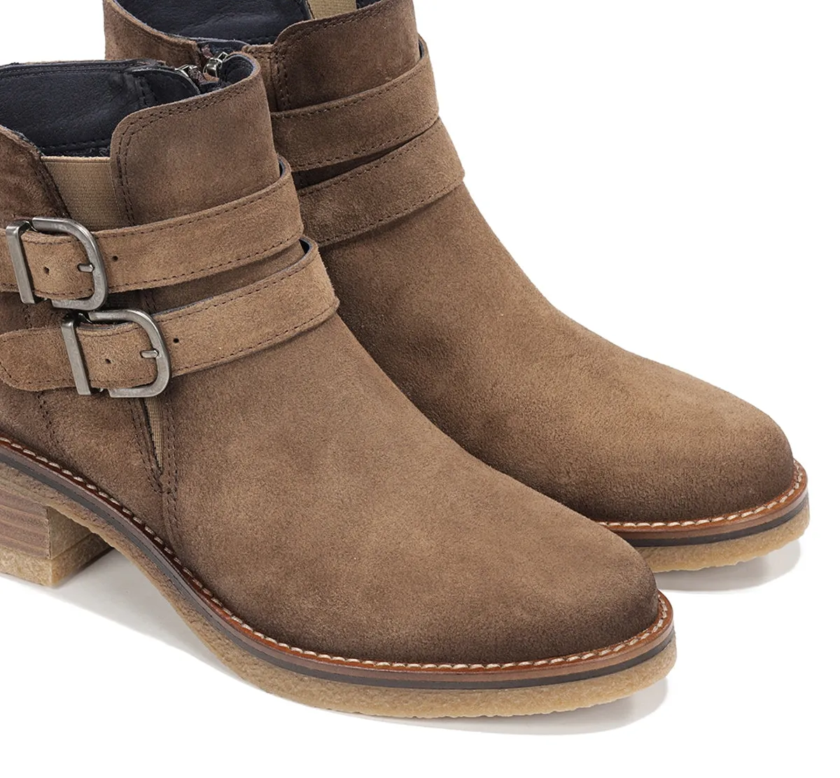 Fluchos Dorking Lucero D9741 stivaletti donna marrone crepe