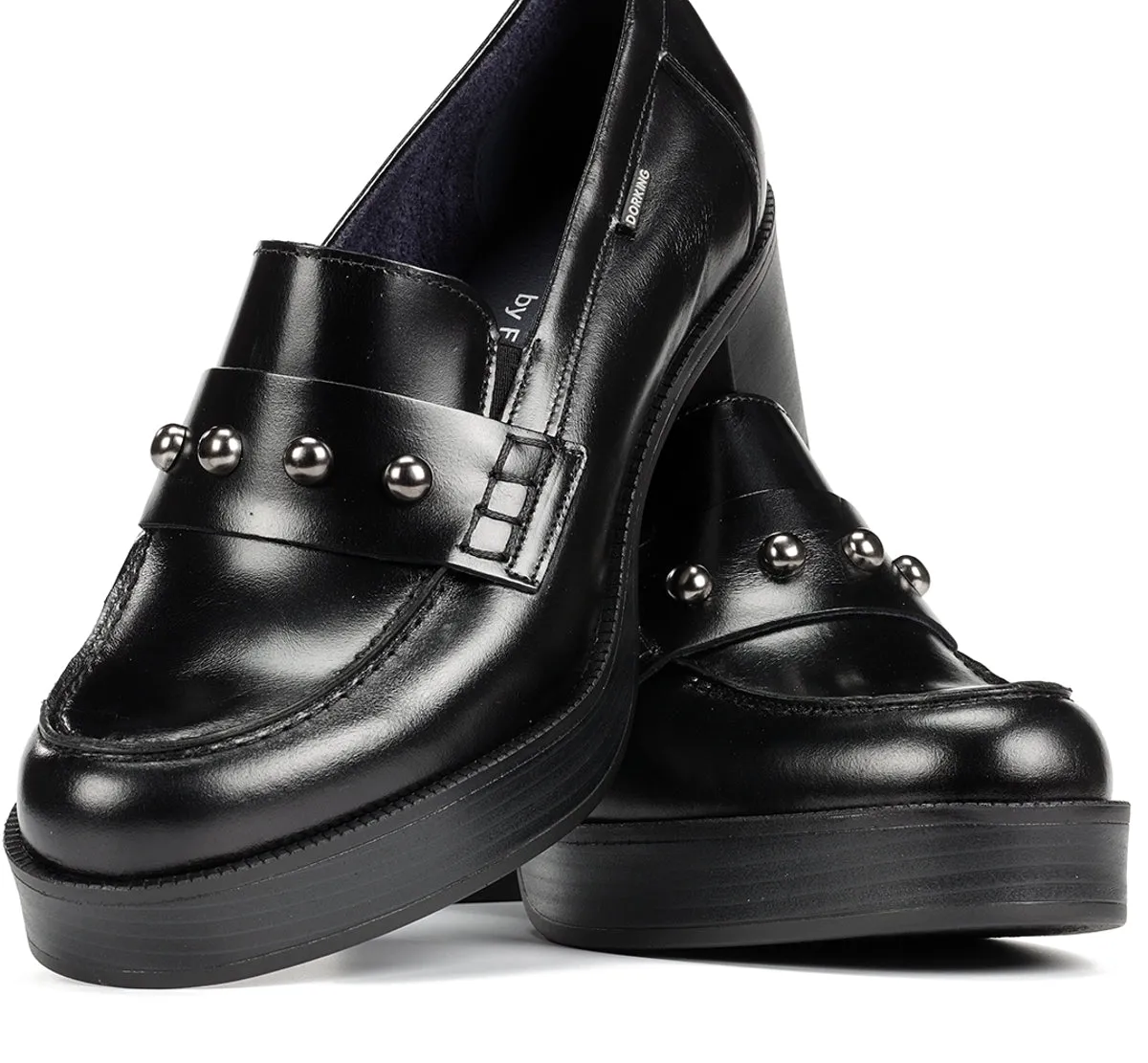 Dorking Bowy D9586 stivaletto donna nero con tacco