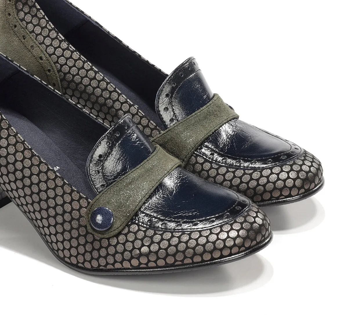 Dorking Dacy D9614 mocassini donna grigio tacco