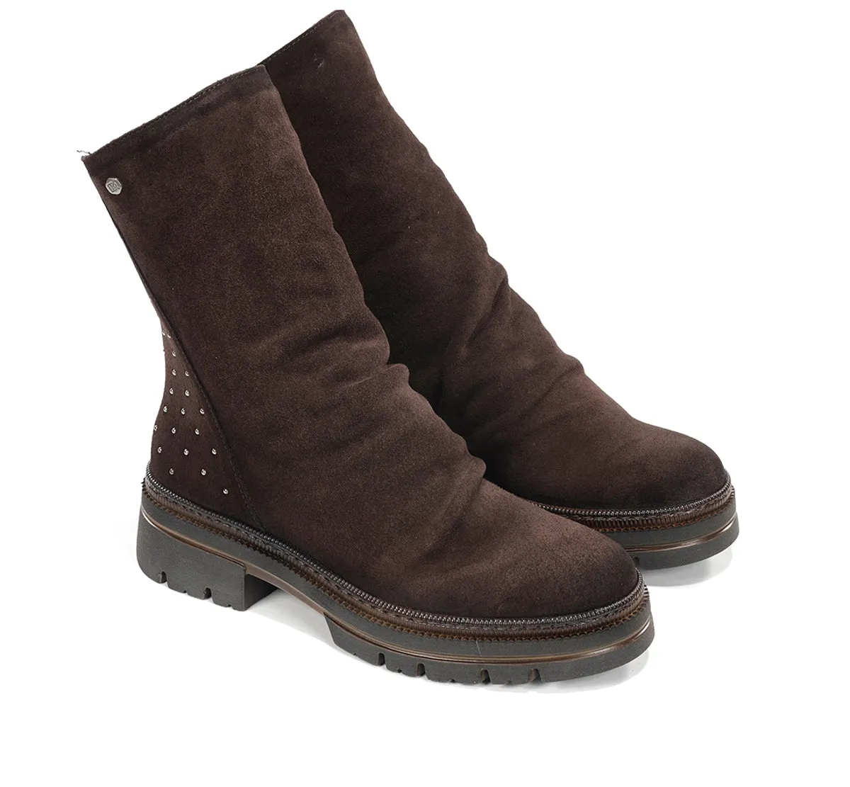 Fluchos Cosmo D9397 stivaletti donna marroni track