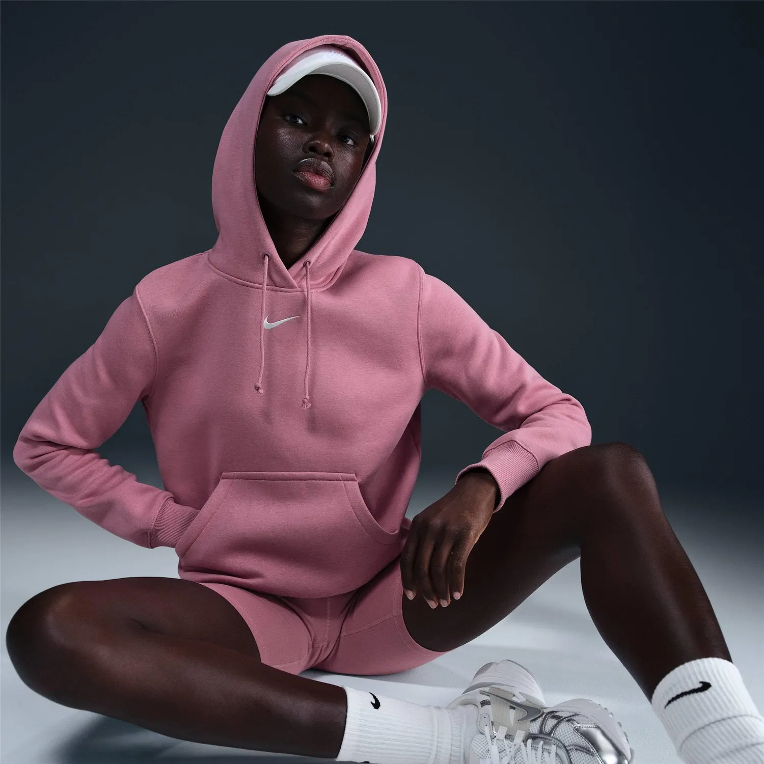 Nike Phnx Fleece Std felpa donna cappuccio