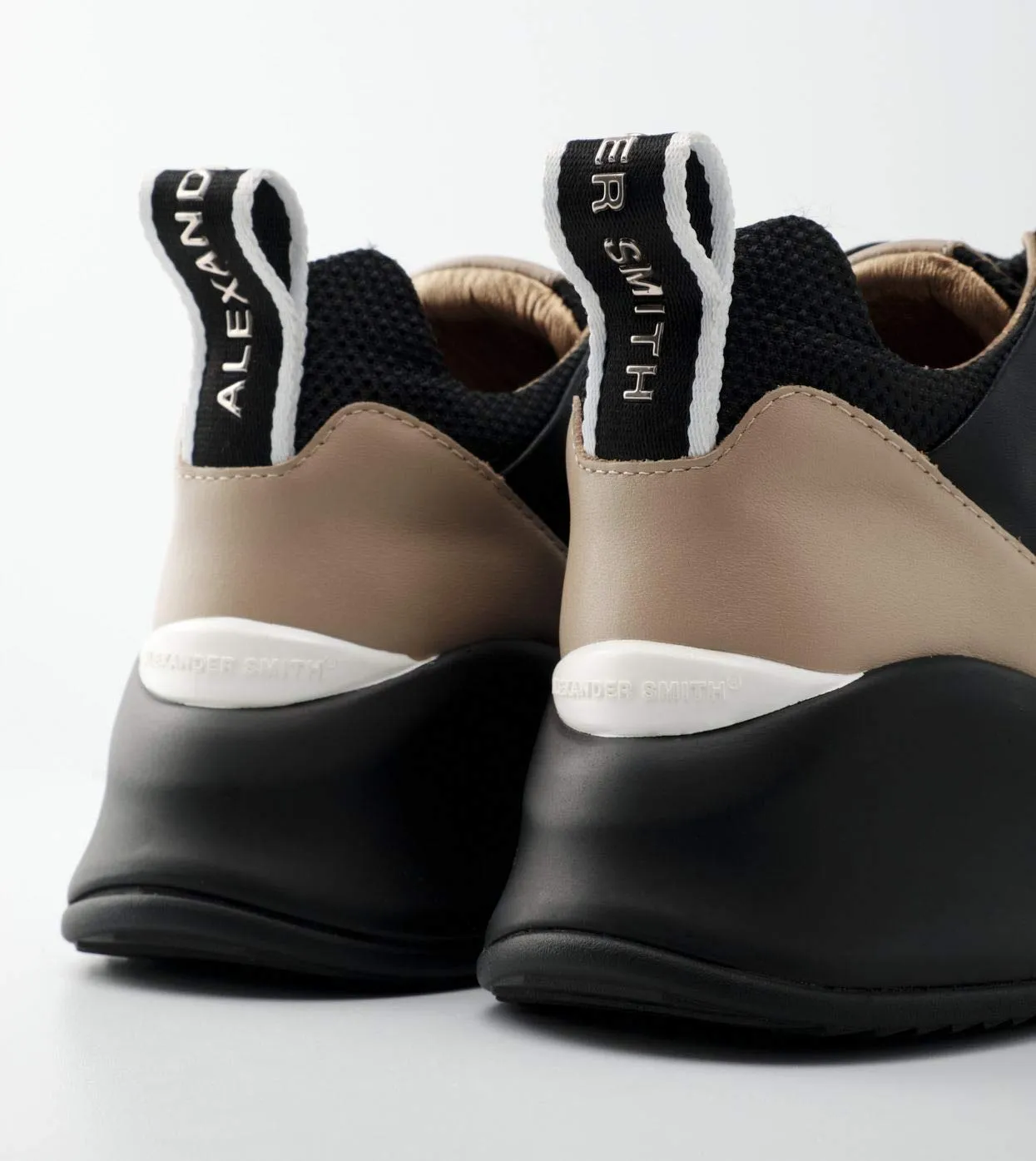 Alexander Smith London Eye Black Nude sneakers donna 50mm