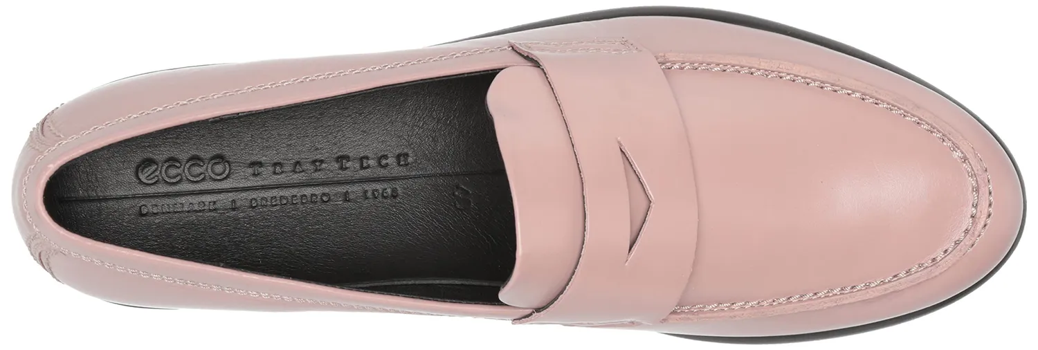 Ecco Modtray mocassino donna pelle tacco largo