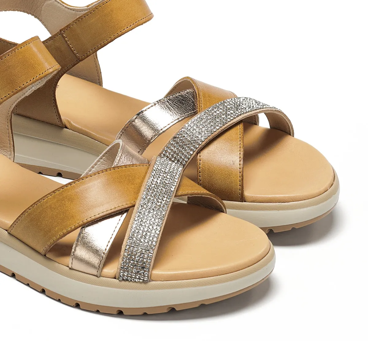 Fluchos Ter D9728 sandalo donna marrone pelle