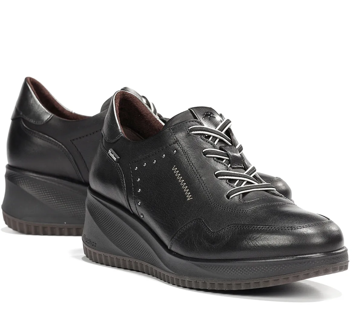 Fluchos Novax F2545 sneaker nero zeppa comoda