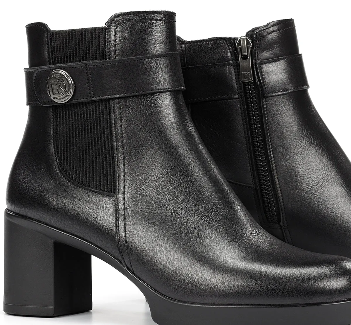 Dorking Elite D9422 stivaletto donna nero tacco