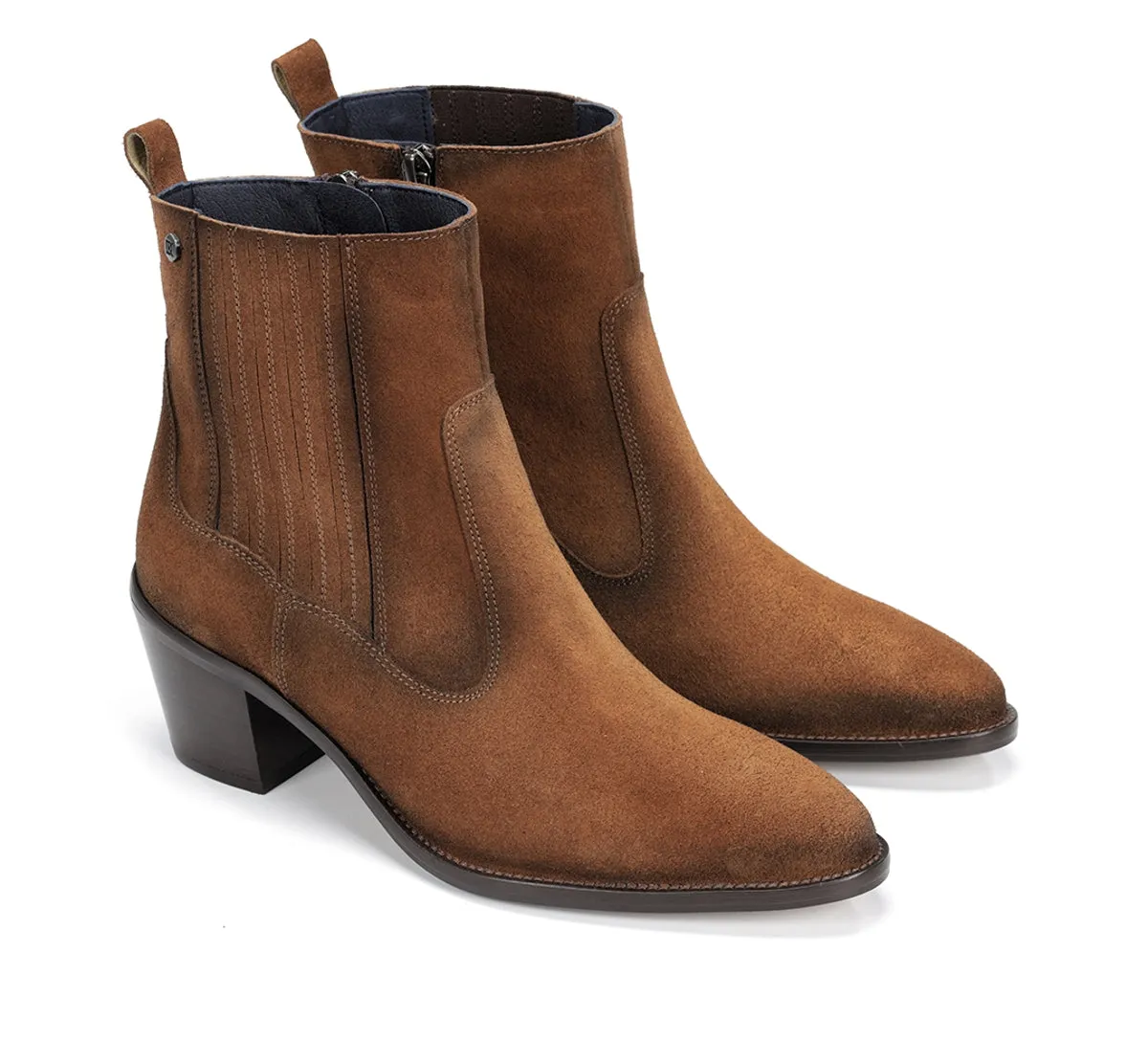 Fluchos Arwen D9425 stivaletti donna marroni tacco