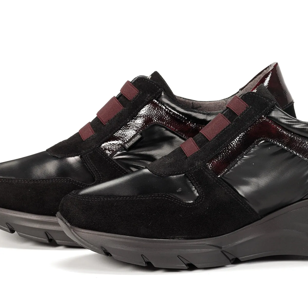 Fluchos Olas F1509 sneakers donna nere zeppa