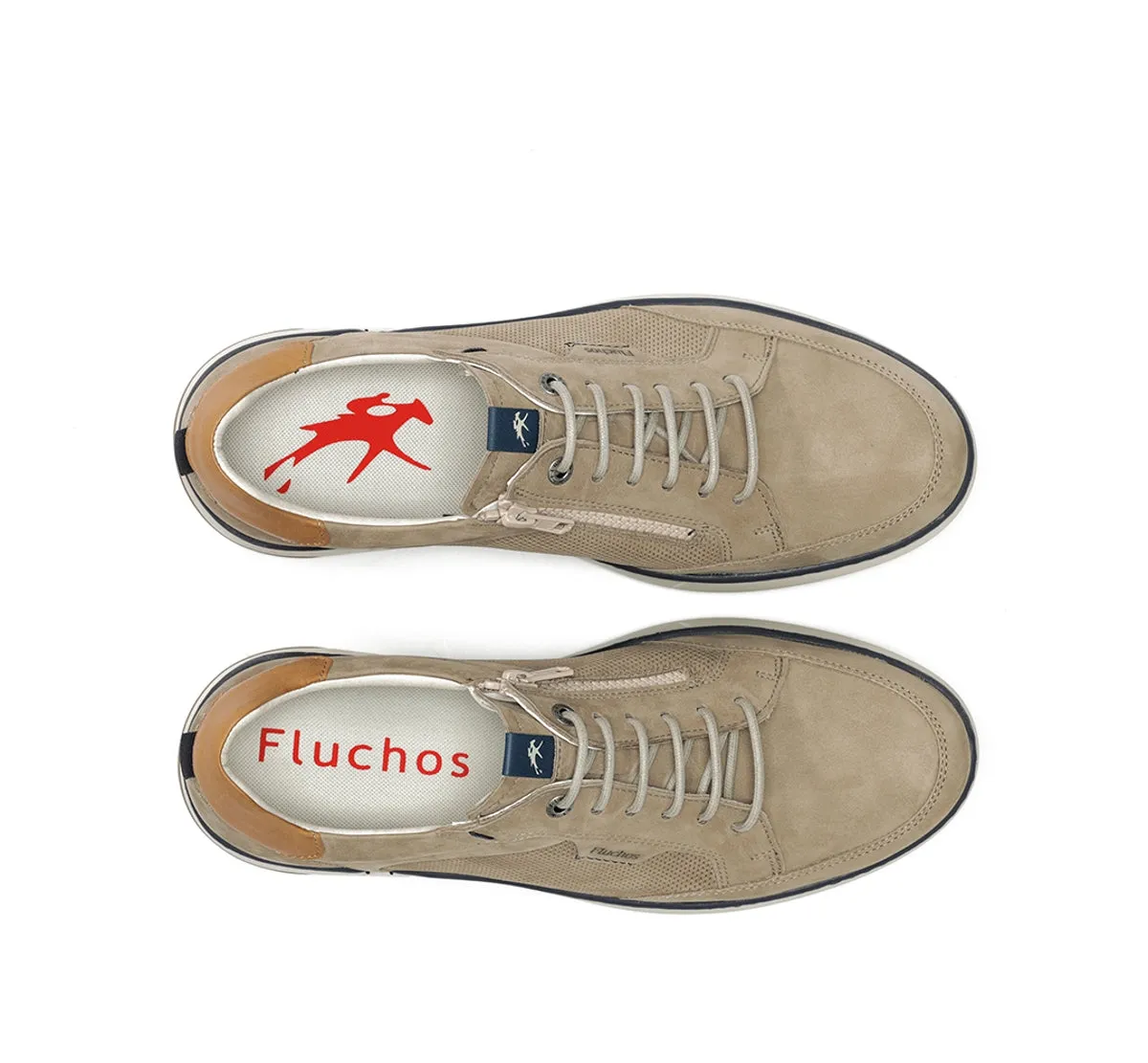 Fluchos Jeff F2211 sneakers uomo tortora casual