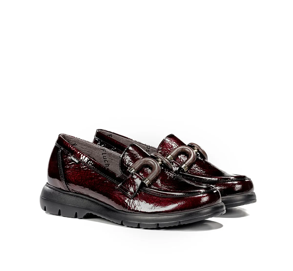 Fluchos Gladis F2514 mocassini rossi donna leggeri