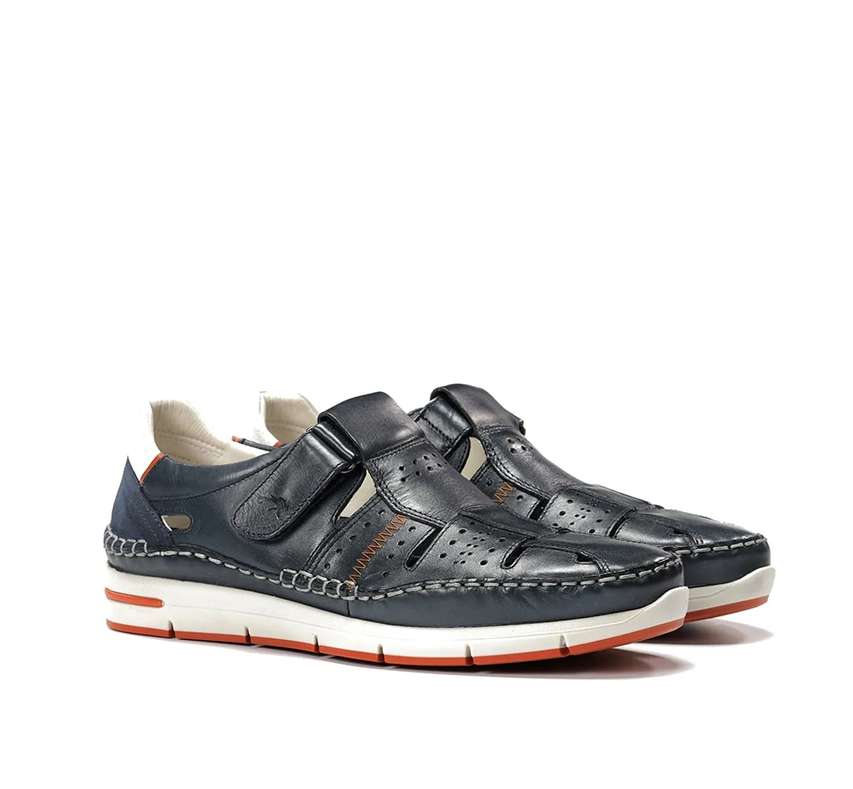Fluchos Yannic F1444 sandali uomo blu con lacci