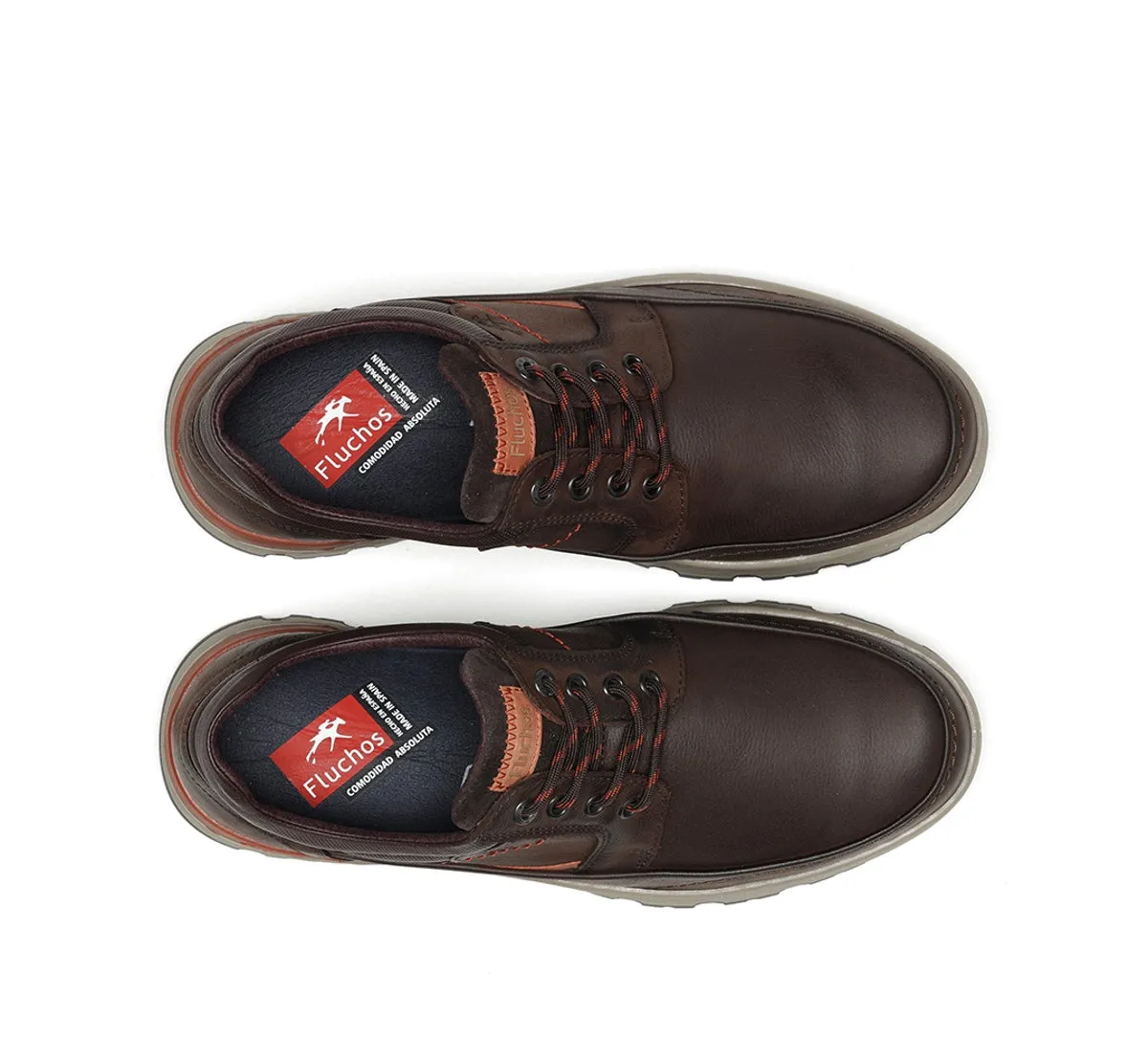 Fluchos Sigurd F1843 Scarpe Uomo Marroni Comode