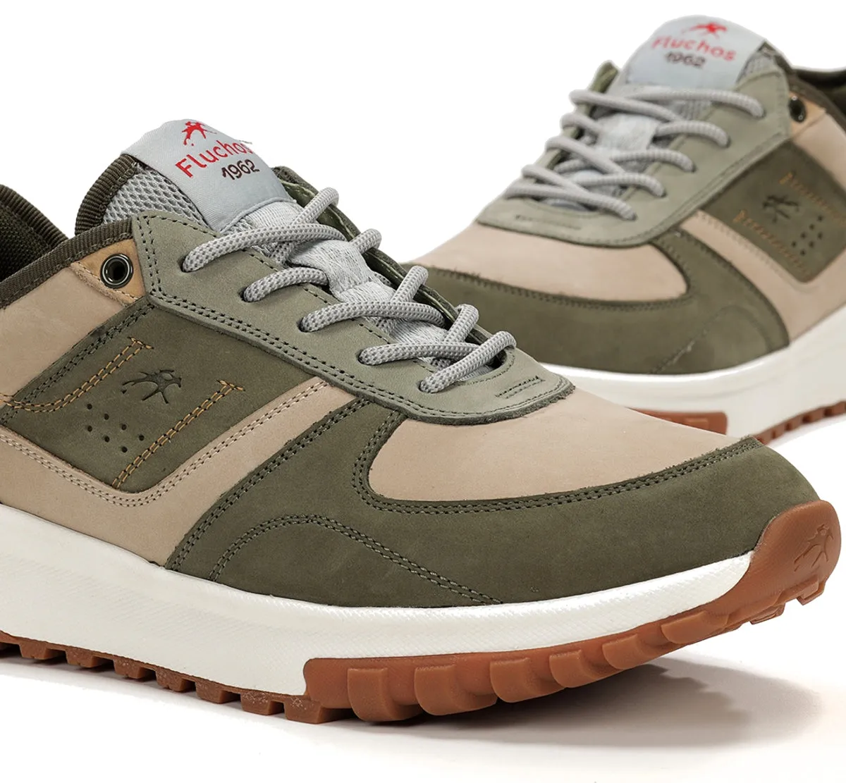 Fluchos Arion F2012 Sneakers Uomo Verdi Ammortizzate