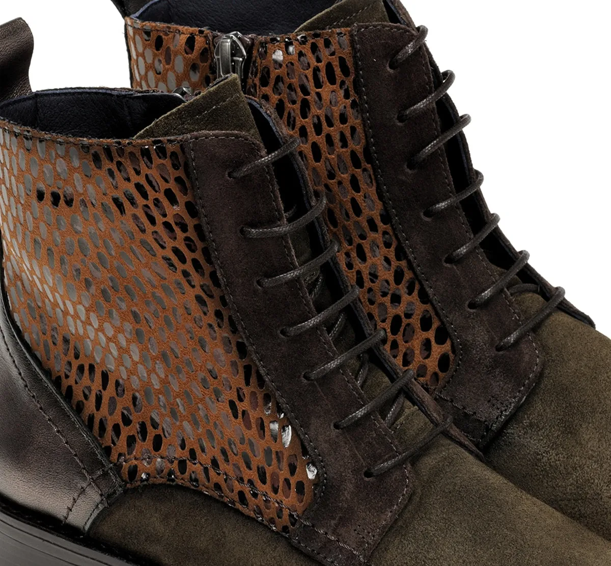 Fluchos Harvard D8709 stivaletti donna verdi autunno