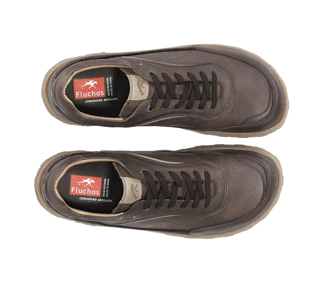 Fluchos Jerry F2505 sneakers marroni uomo pianta larga