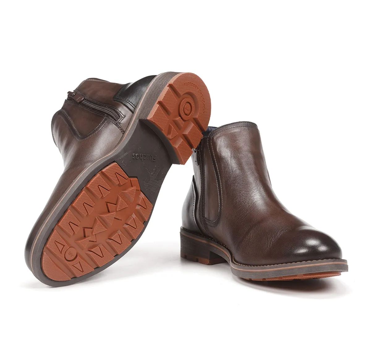 Fluchos Terry F1343 polacchine uomo marroni invernali