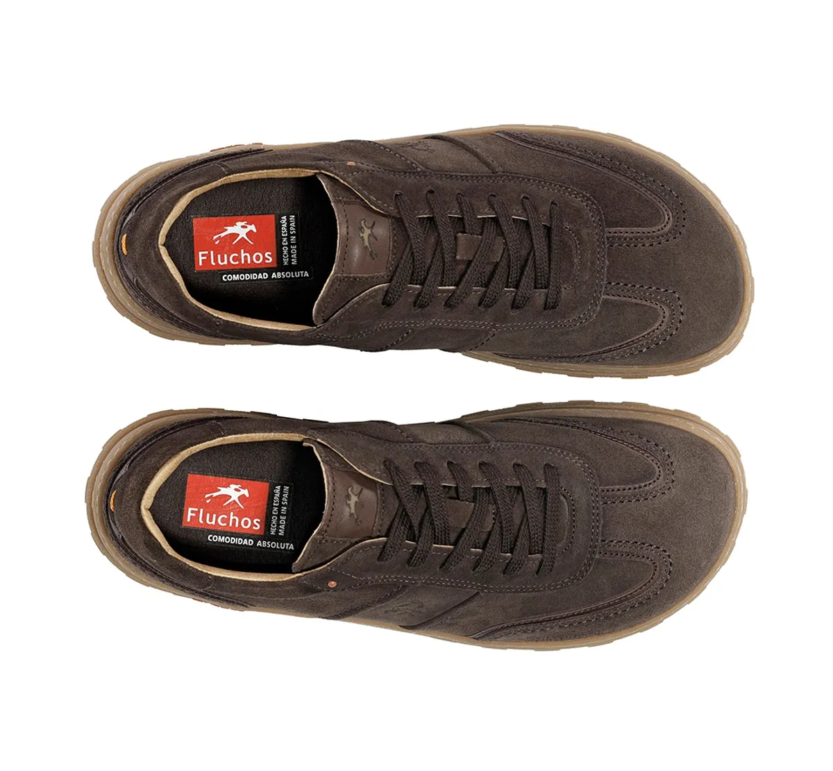 Fluchos Jerry F2502 sneakers uomo marroni larga