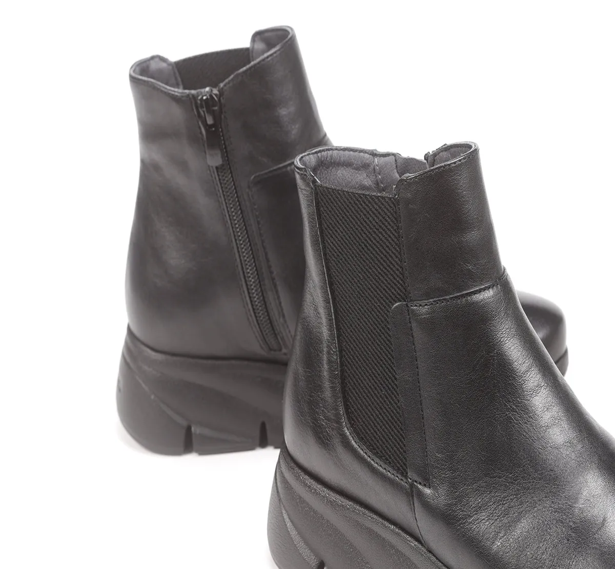 Fluchos Bona F1361 tronchetto nero tacco donna