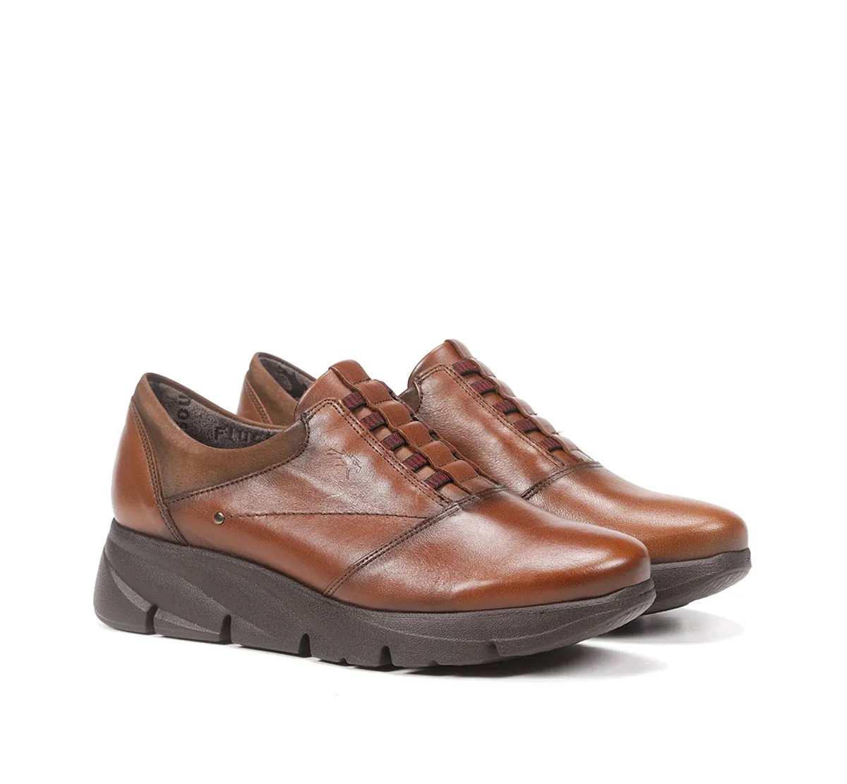 Fluchos Bona F1357 scarpe donna marroni con zeppa