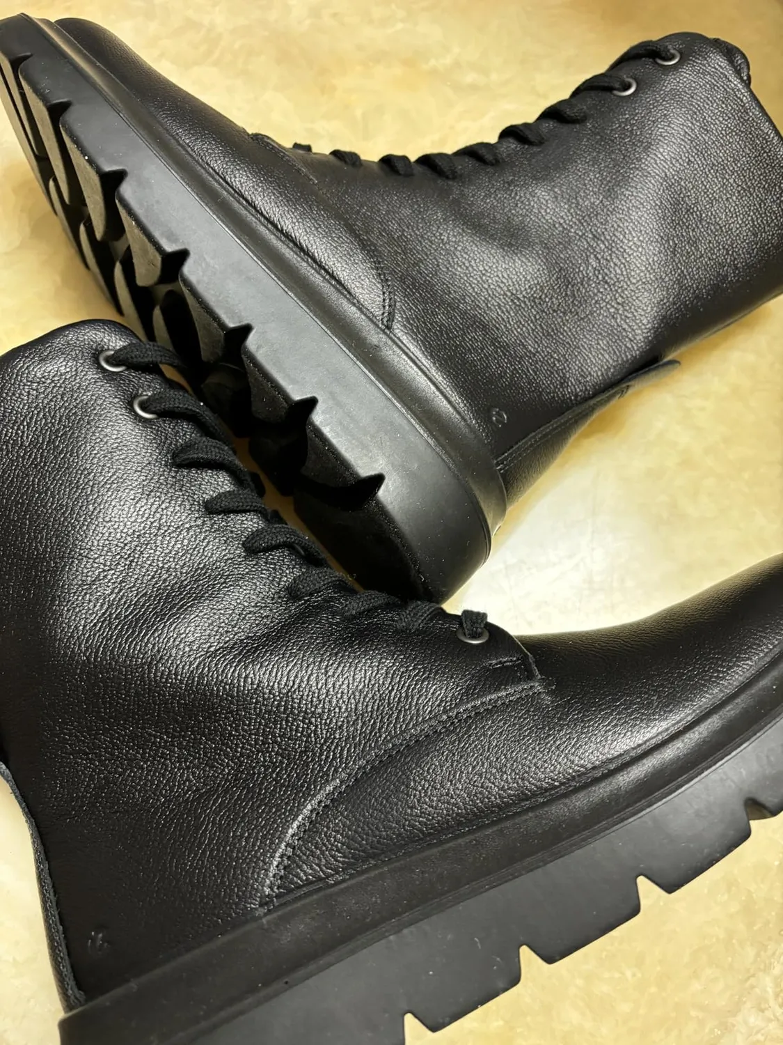 Ecco Nouvelle Boots stivali donna Limestone pelle idrorepellente